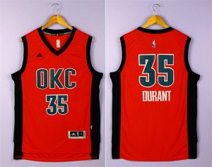 Maillot De Basket Oklahoma City Thunder Kevin Durant 35 Tissus Sportif Fans Edition Orange